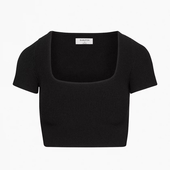 Babaton Sculpt Knit Square Neck top - size M - Picture 2 of 4